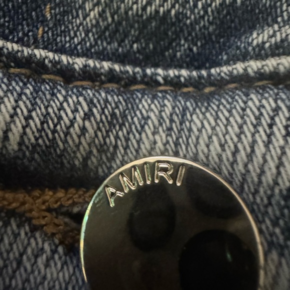 Amari Old English distressed skinny jeans in a light blue wash size 38 - Picture 7 of 17